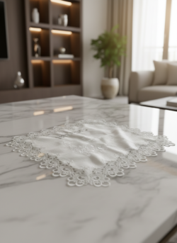 כיסוי חלה ברוקרט כולל שם משפחה