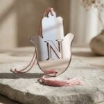 תליון לרכב רוז גולד-אות מובלטת