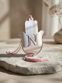 תליון לרכב רוז גולד-אות מובלטת