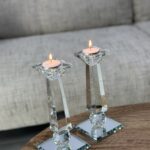 פמוטי קריסטל 20 ס"מ