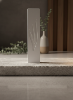 מזוזה בטון לבנה-15 ס"מ