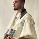 טלית EXCL- גוון אפור כהה מגן דוד