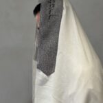 טלית PREMIUM- סריג אפור