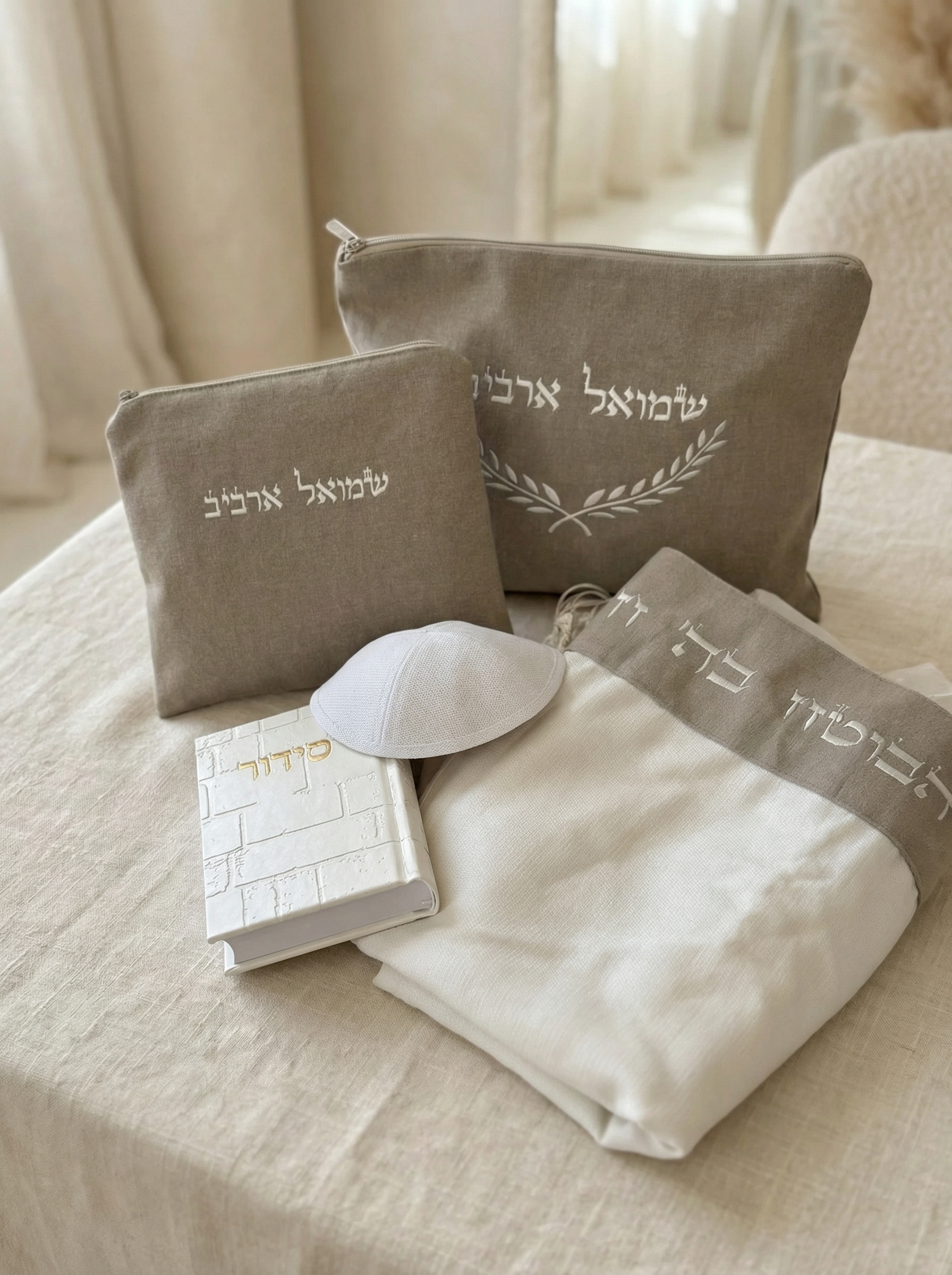 c351fbf3-293a-4a3b-aabf-eb12b9077067_d858a509_b110_4db3_820e_ebd2f927b9af מארז PREMIUM -פשתן עלי זית – תמונה 1