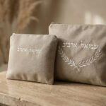 סט כיסוים PREMIUM-פשתן עלים