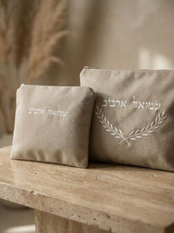 סט כיסוים PREMIUM-פשתן עלים
