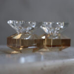 פמוטי קריסטל נמוכים- זהב