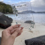 ברכון פרספקס - שקוף עלים ירוקים