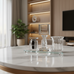 סט הבדלה- שקוף מלבני