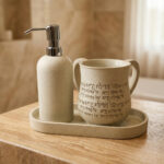 סט נטלה וסבוניה- אפרפר