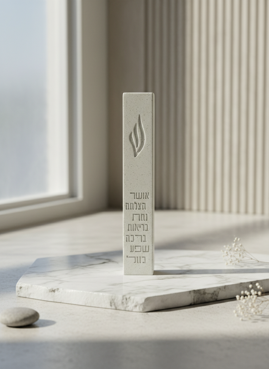 fee5294d-81c6-4830-87f1-e635305e6cd6_bulk_snap_21_2_1769365499076_9ilyfn מזוזה מהודרת שפע אבן - 20 ס"מ – תמונה 1