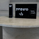 שלט ומזוזה- גוון שחור מזמור לתודה