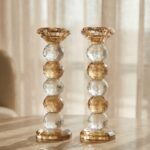 זוג פמוטי קריסטל- עיגולים