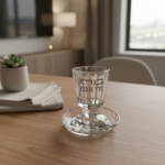 גביע קידוש קריסטל שקוף