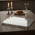 מגש זכוכית - שבת ויום טוב