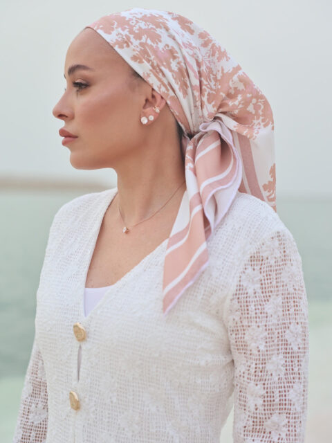 מטפחת PREMIUM- דיור ורוד