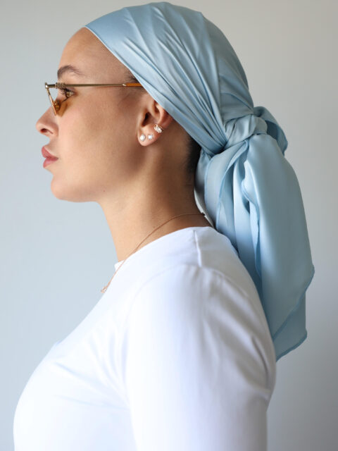 דגם תכלת סטן -כיסוי מלא