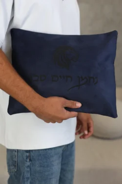 ⁦סט כיסוים-דגם חריטה כחול⁩ – תמונה ⁦3⁩