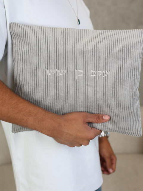 סט כיסוים -דגם קורדרוי אפור