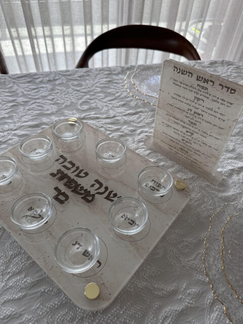 מגש ראש השנה- מראה טרוונטין