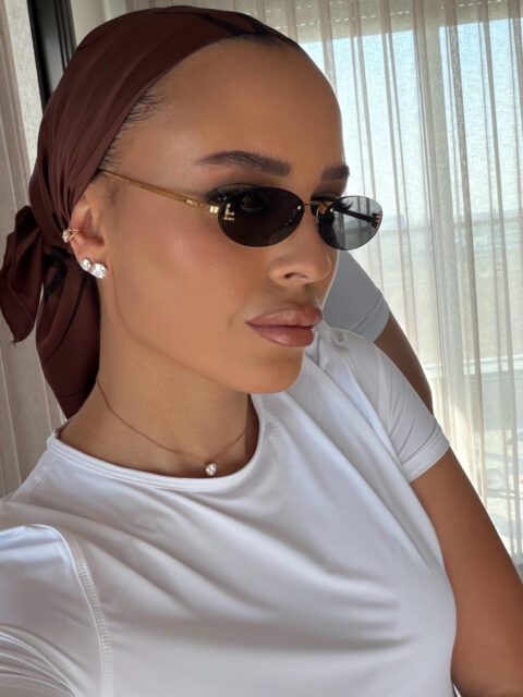 דגם חום אדמה סטן-חצי כיסוי