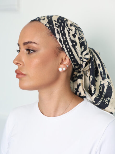 דגם קזבלנקה שחור בד-כיסוי מלא