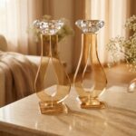 פמוטי קריסטל -14 ס"מ