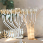 חנוכיה מהודרת- נואר זהב ושקוף