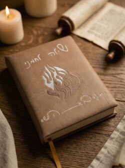 סידור דמוי עור - חום לגבר