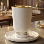 גביע קידוש- פולימר רגל זהב