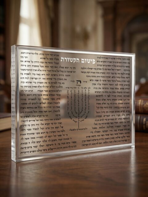 פיטום הקטורת-בלוק אקריליק