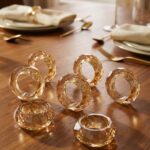 6 חבקים קריסטל-זהב