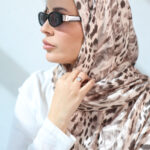 דגם מנומר עדין בד-לונג