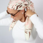 דגם עלים סומק  בד- כיסוי מלא