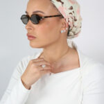 דגם עלים סומק בד - חצי כיסוי