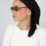 דגם שחור משי סטן- חצי כיסוי