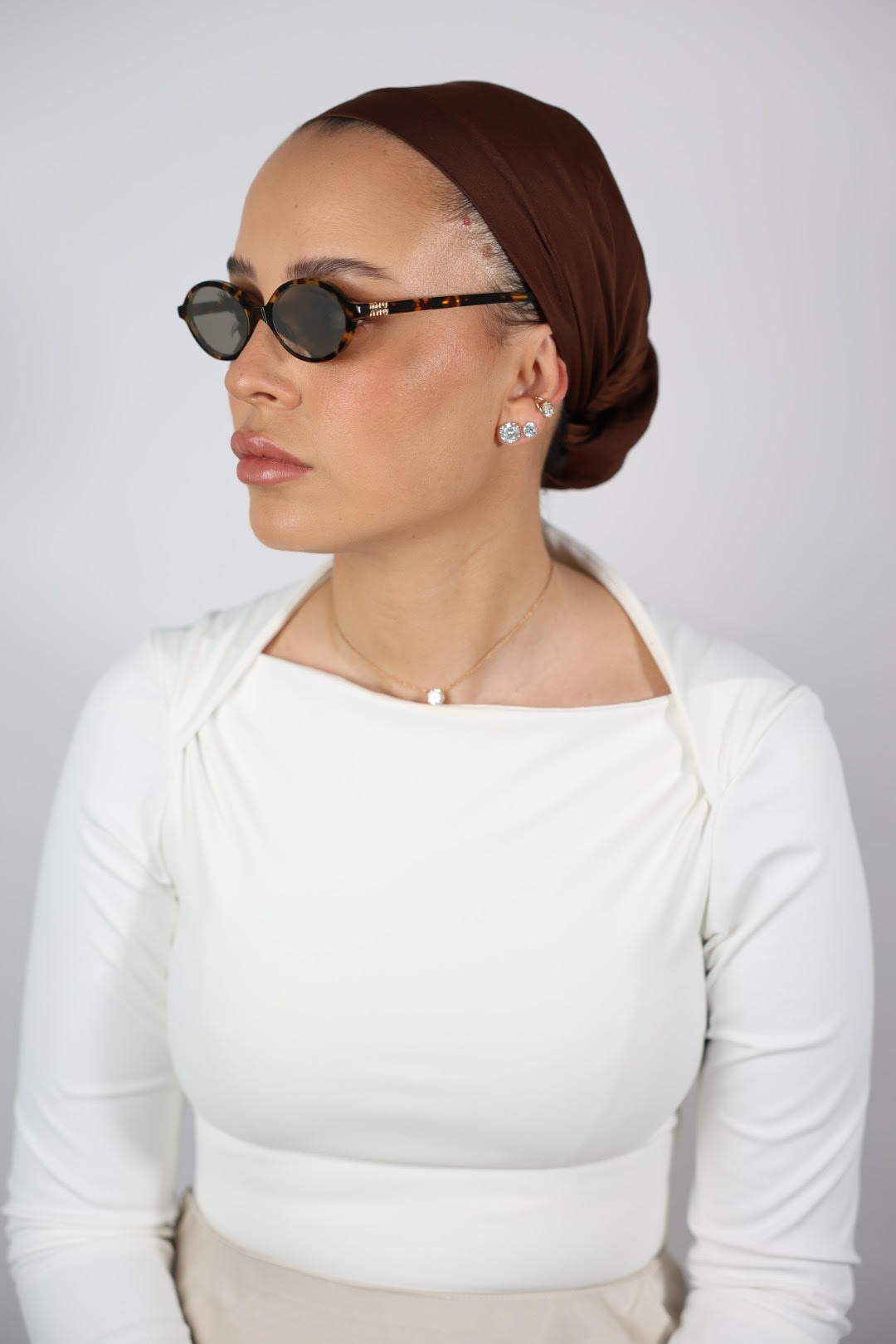 unnamed (37) דגם חום משי סטן- חצי כיסוי – תמונה 1