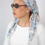 דגם דיור כחול  בד- כיסוי מלא