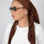 דגם חום משי סטן- כיסוי מלא