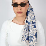 דגם פרח אלמה  בד- לונג