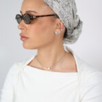 דגם רוני אפור  בד - חצי כיסוי