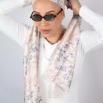 דגם דניאלה כחול בז בד- לונג