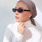 דגם פשתן חום- כיסוי מלא