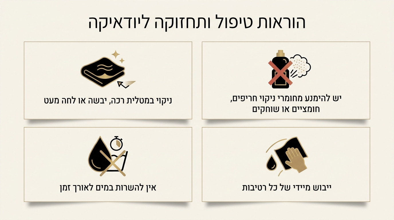 עמידות ותחזוקה של מוצרי בטון יודאיקה לאורך שנים