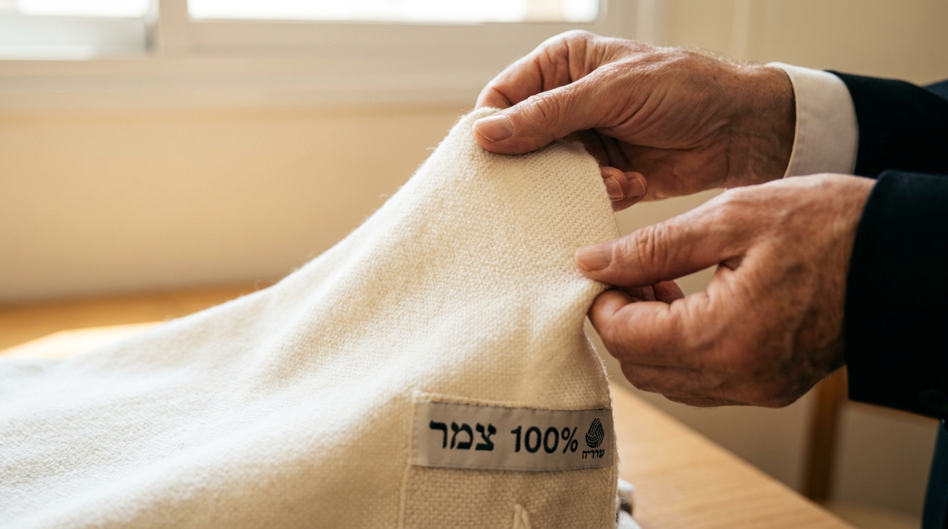 כיצד לזהות טלית צמר איכותית — סימני היכר לבד מקצועי