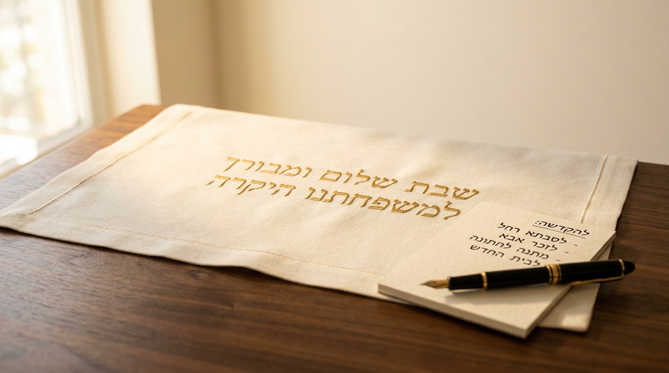 מה לכתוב בהקדשה אישית עם רקמה – דוגמאות ורעיונות לנוסח