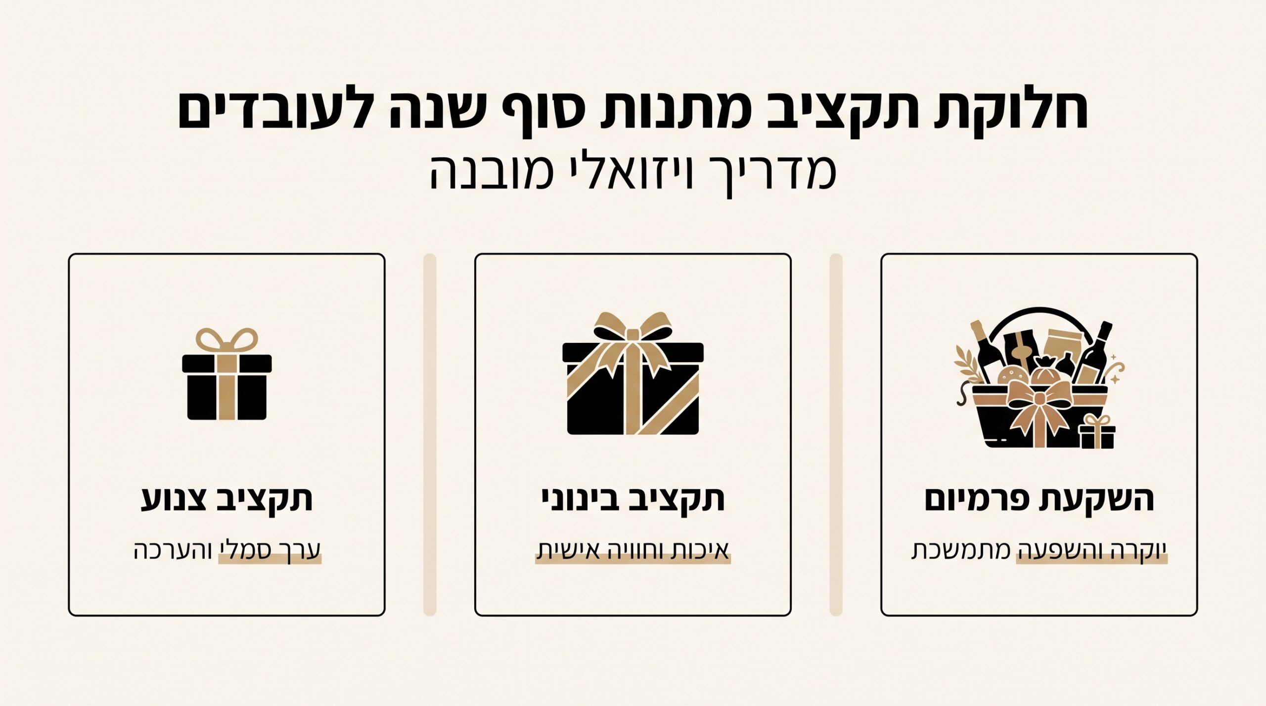 כמה להשקיע במתנות סוף שנה לעובדים — מדריך לבחירת תקציב