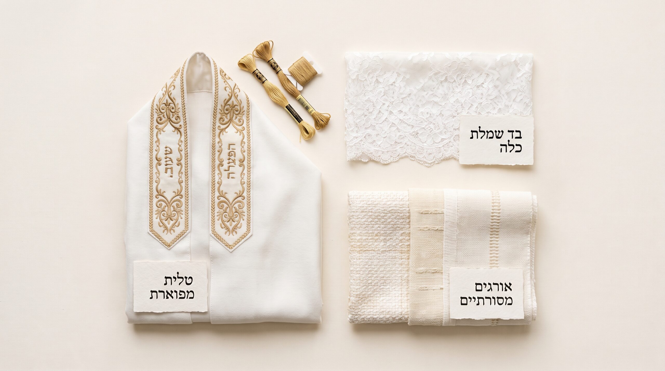 בחירת טלית מהודרת לכלה שתתאים לשמלת הכלה