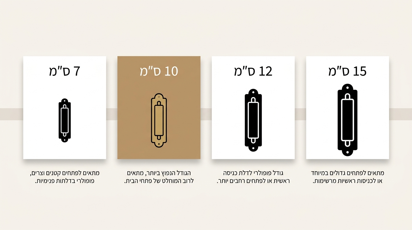 הבחנה בין מזוזה לבית מזוזה והתאמת מידות לקלף