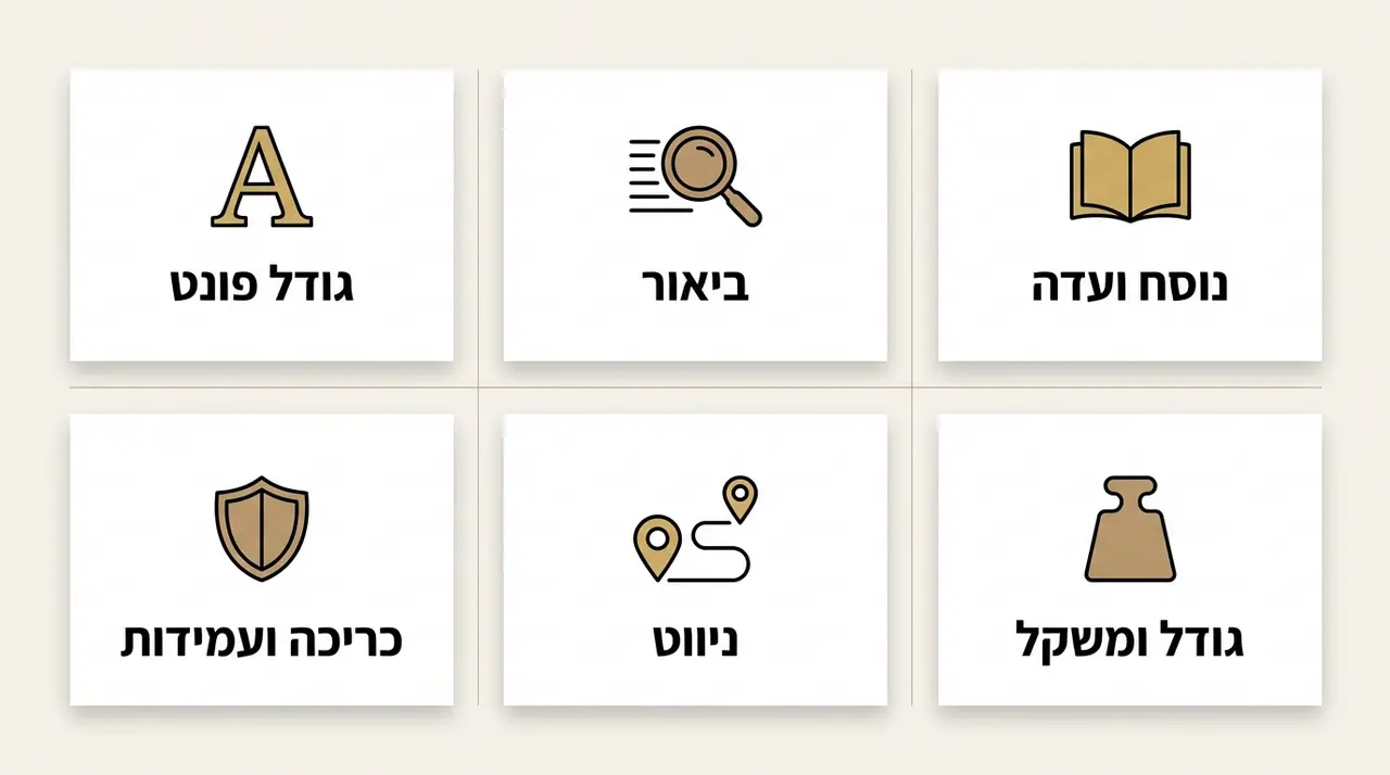 טבלת בחירה מהירה: איזה מחזור מתאים לאיזה צורך